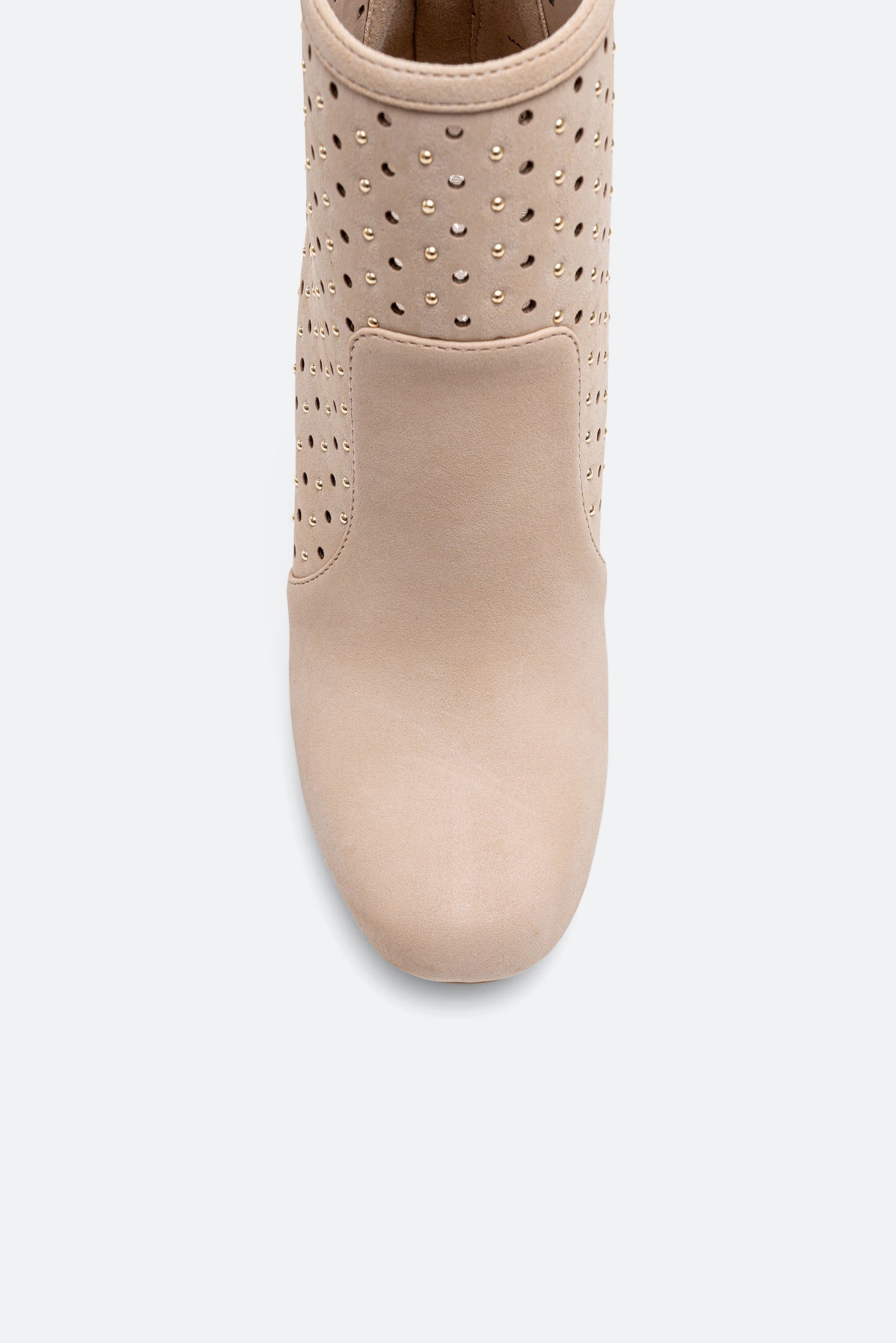 Beige Suede Ankle Boot Gattinoni