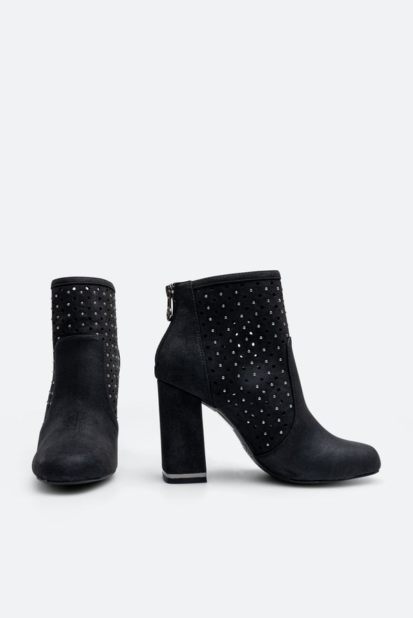 Black suede ankle boot Gattinoni