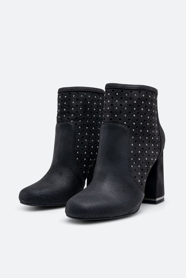 Black suede ankle boot Gattinoni
