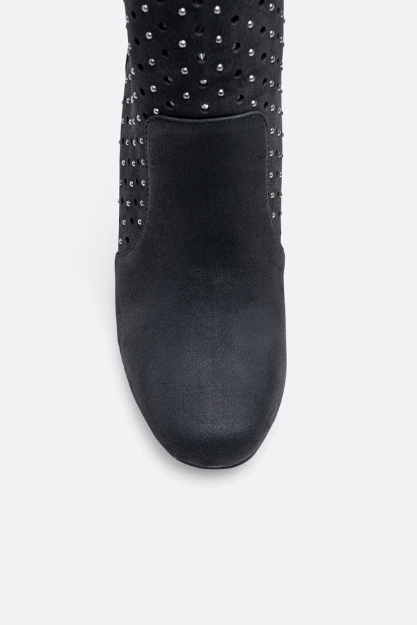 Black suede ankle boot Gattinoni