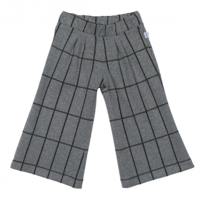 GRAY/BLACK GAUCHO PANTS