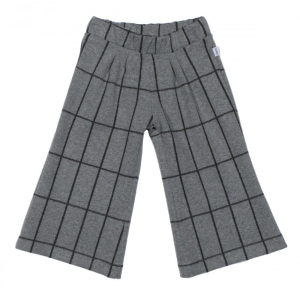 GRAY/BLACK GAUCHO PANTS