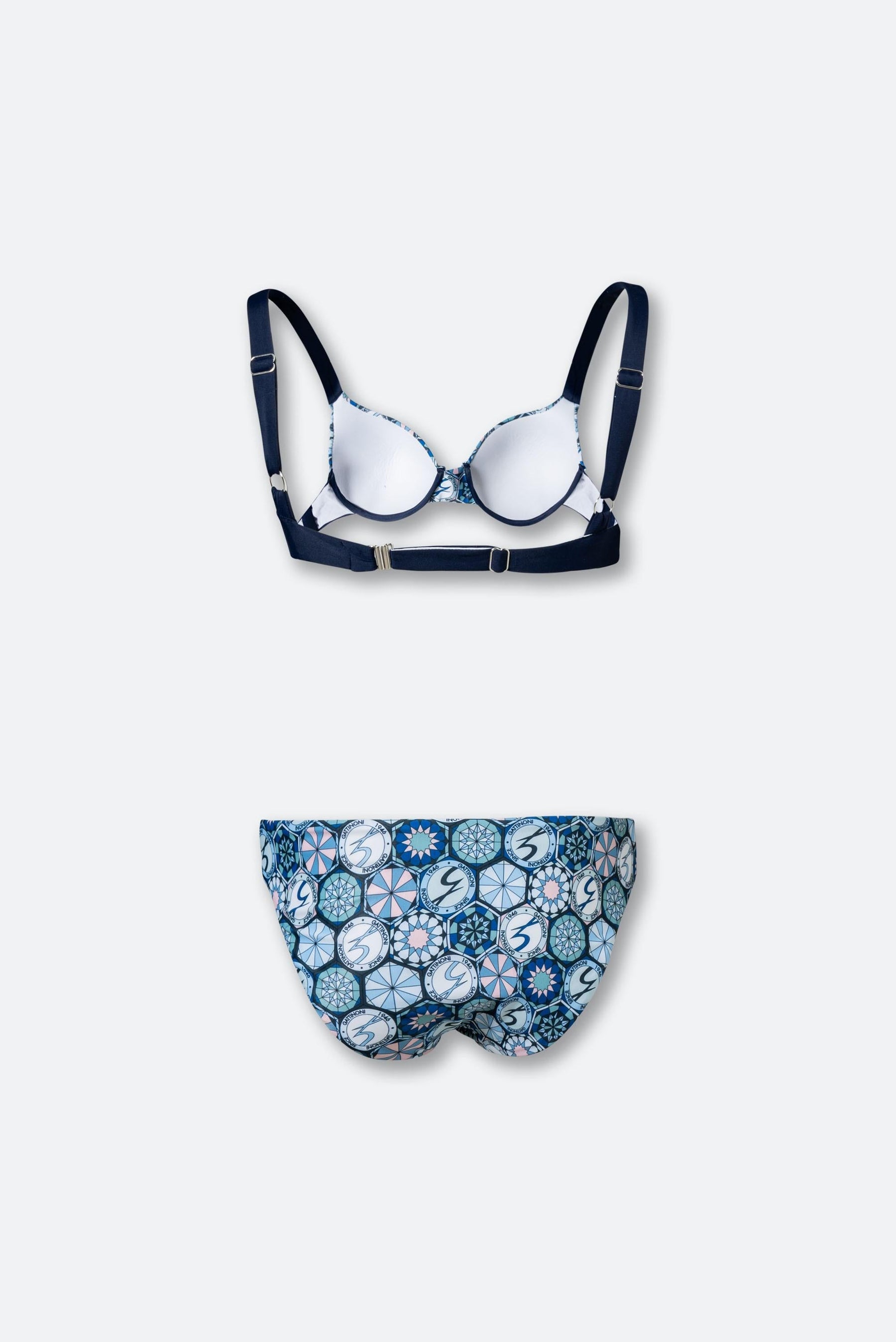 Bikini with Teodosia Gattinoni Print and Cups
