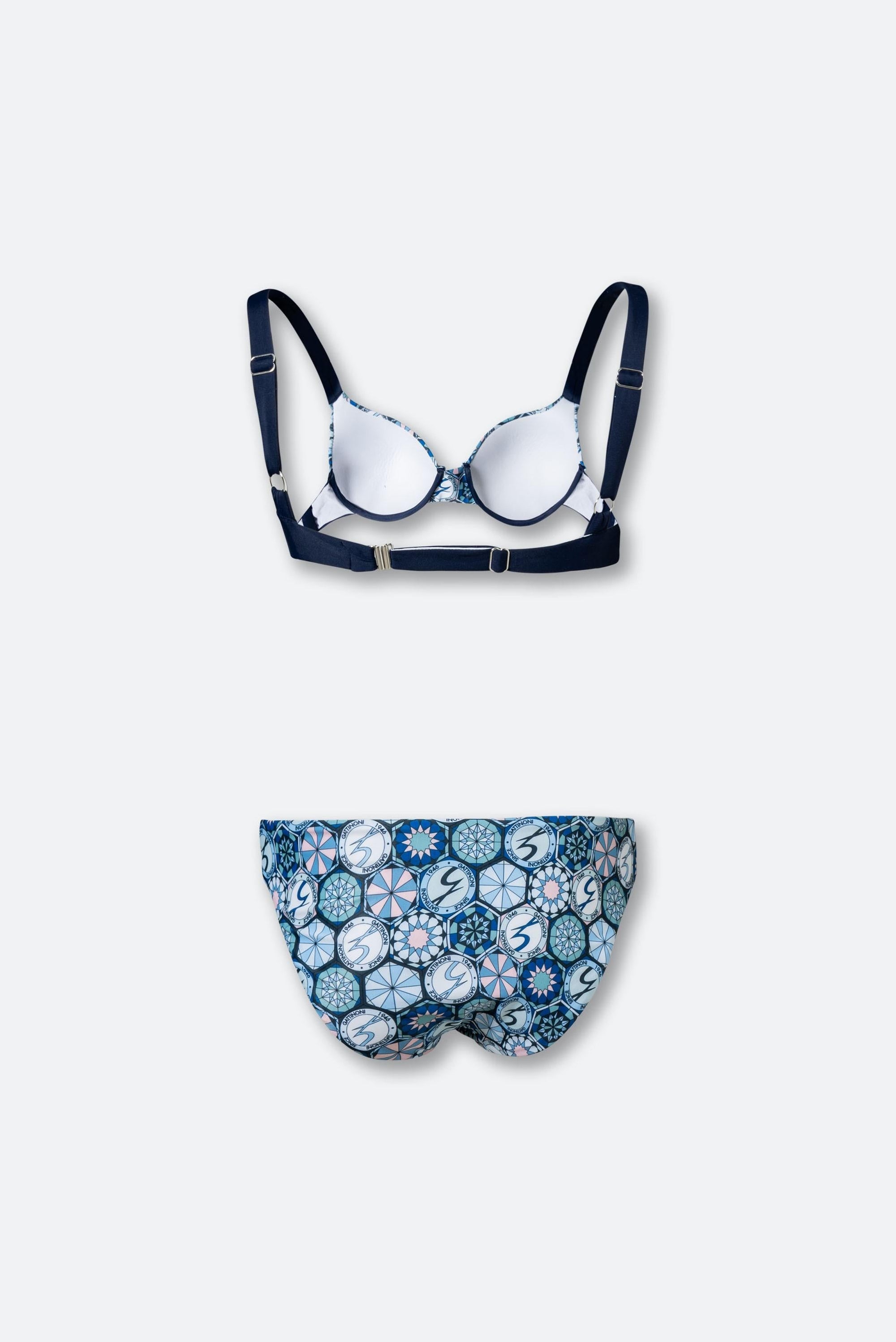 Bikini s potiskem Teodosia Gattinoni a košíčky