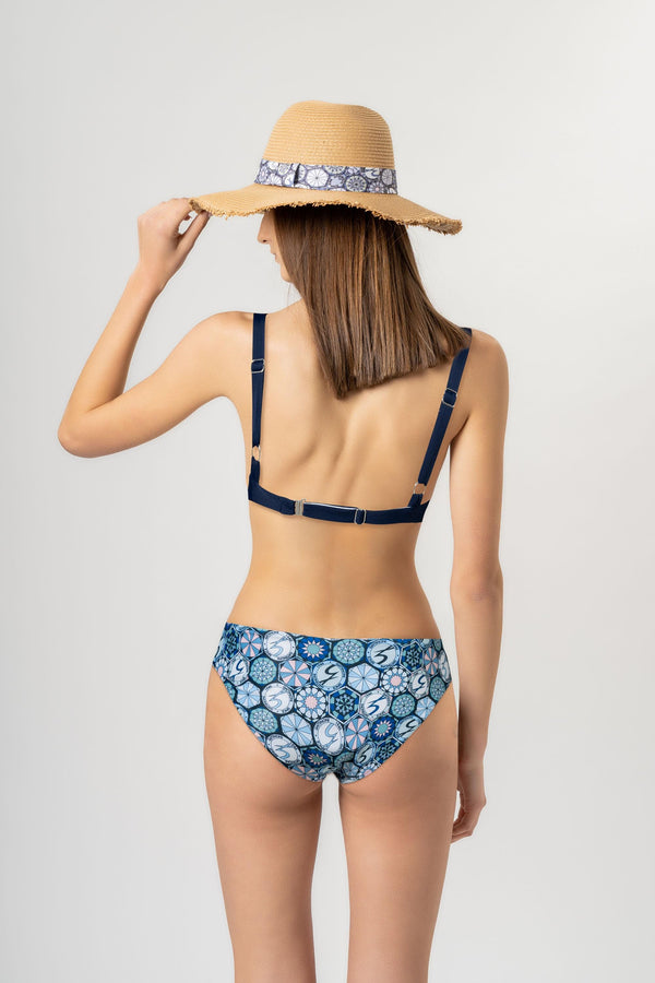 Bikini with Teodosia Gattinoni Print and Cups