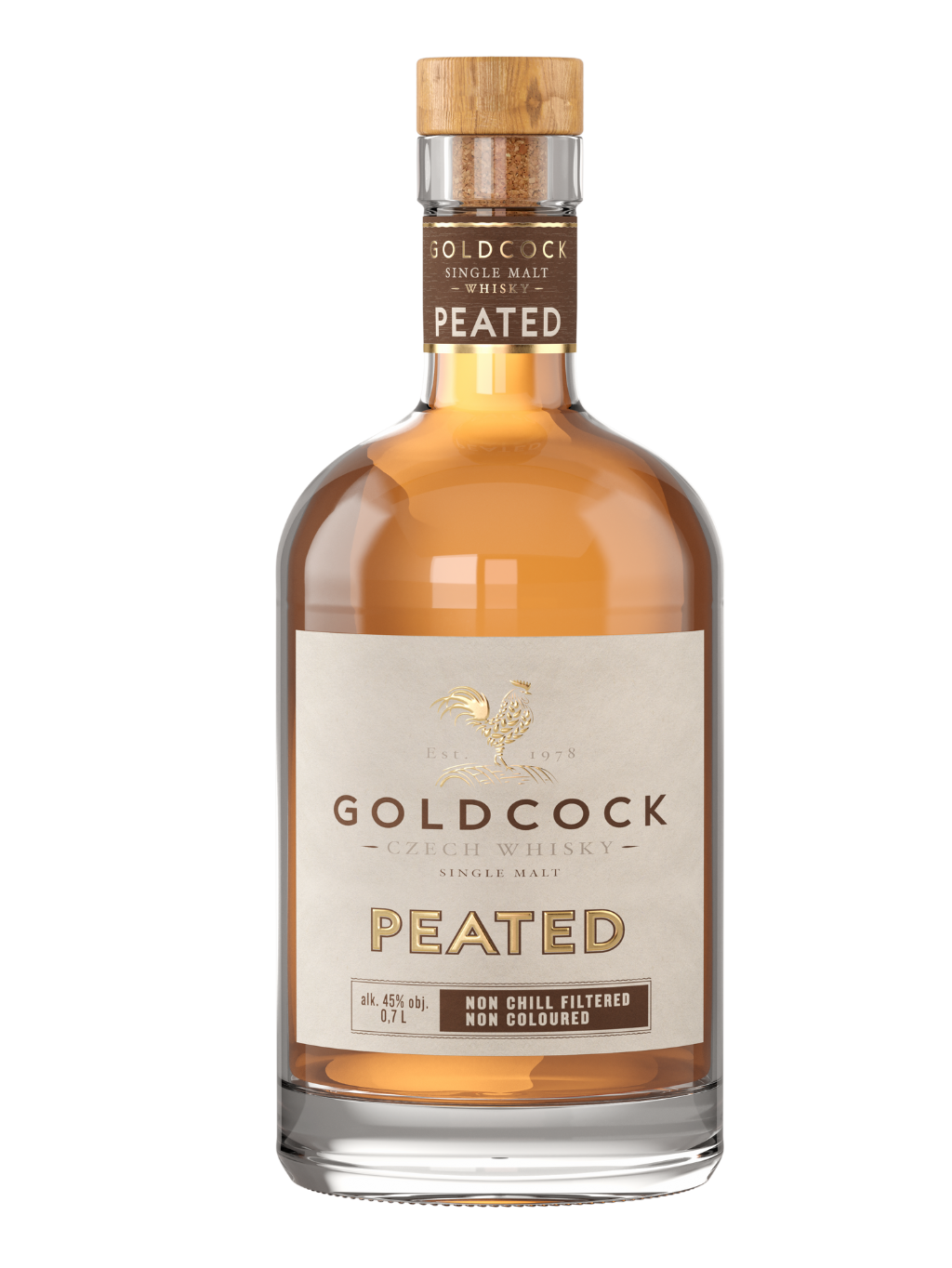 GOLDCOCK Peated Single Malt 45% 0.7l