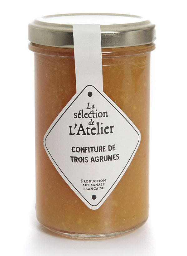 Confiture artisanale du Pays basque trois agrumes