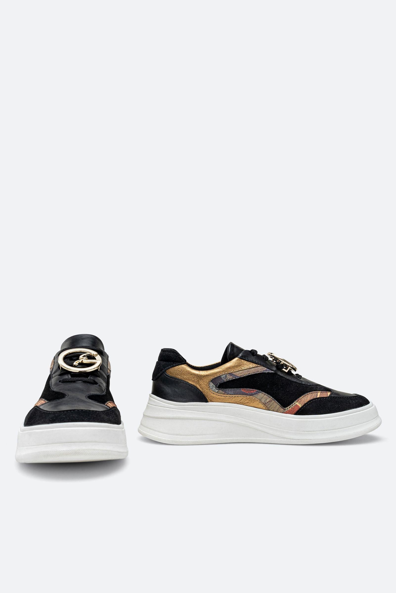 Dubois Suede Sneakers Planetarium Print Black