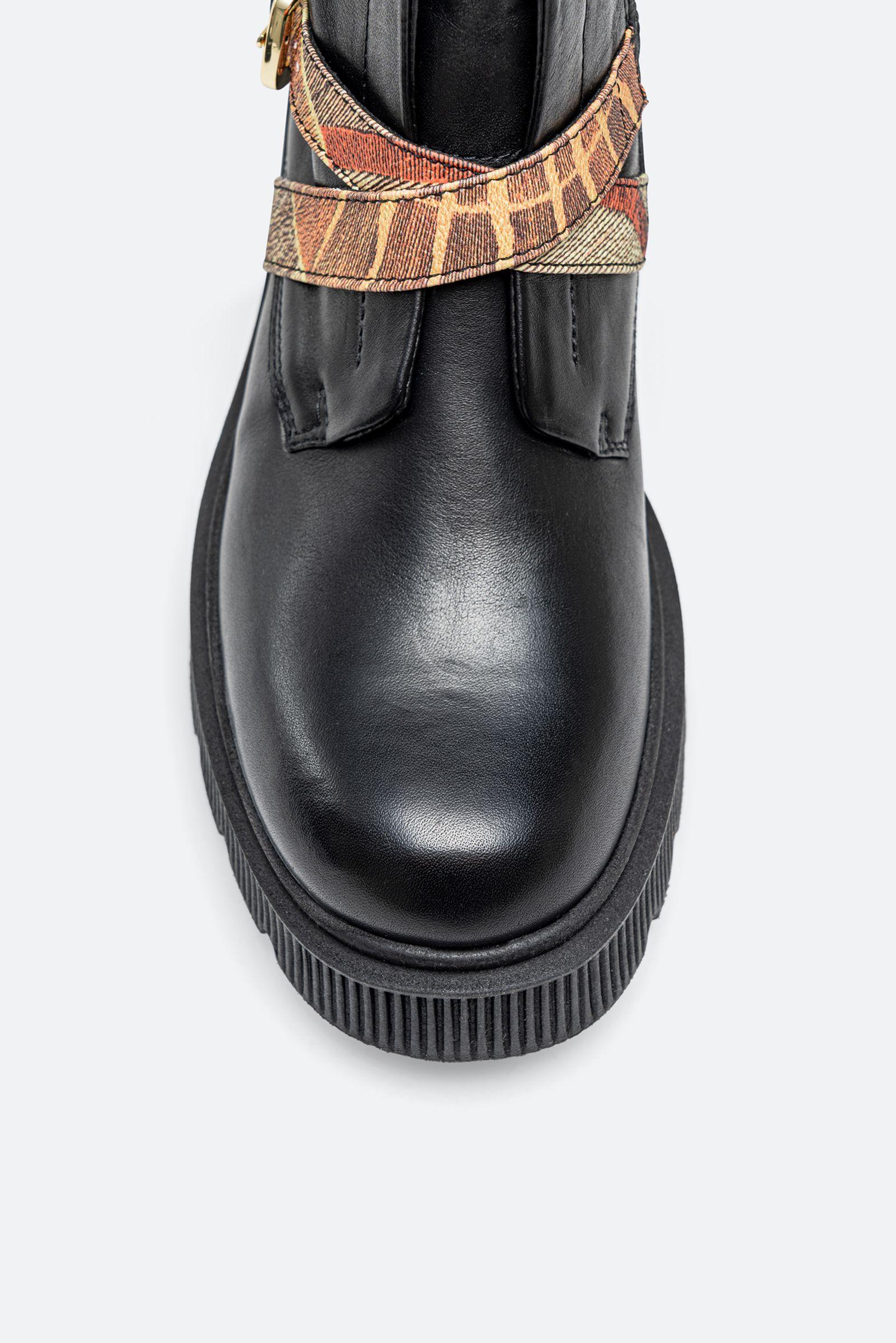 Stivaletto Joplyn in pelle stampa Planetarium colore nero