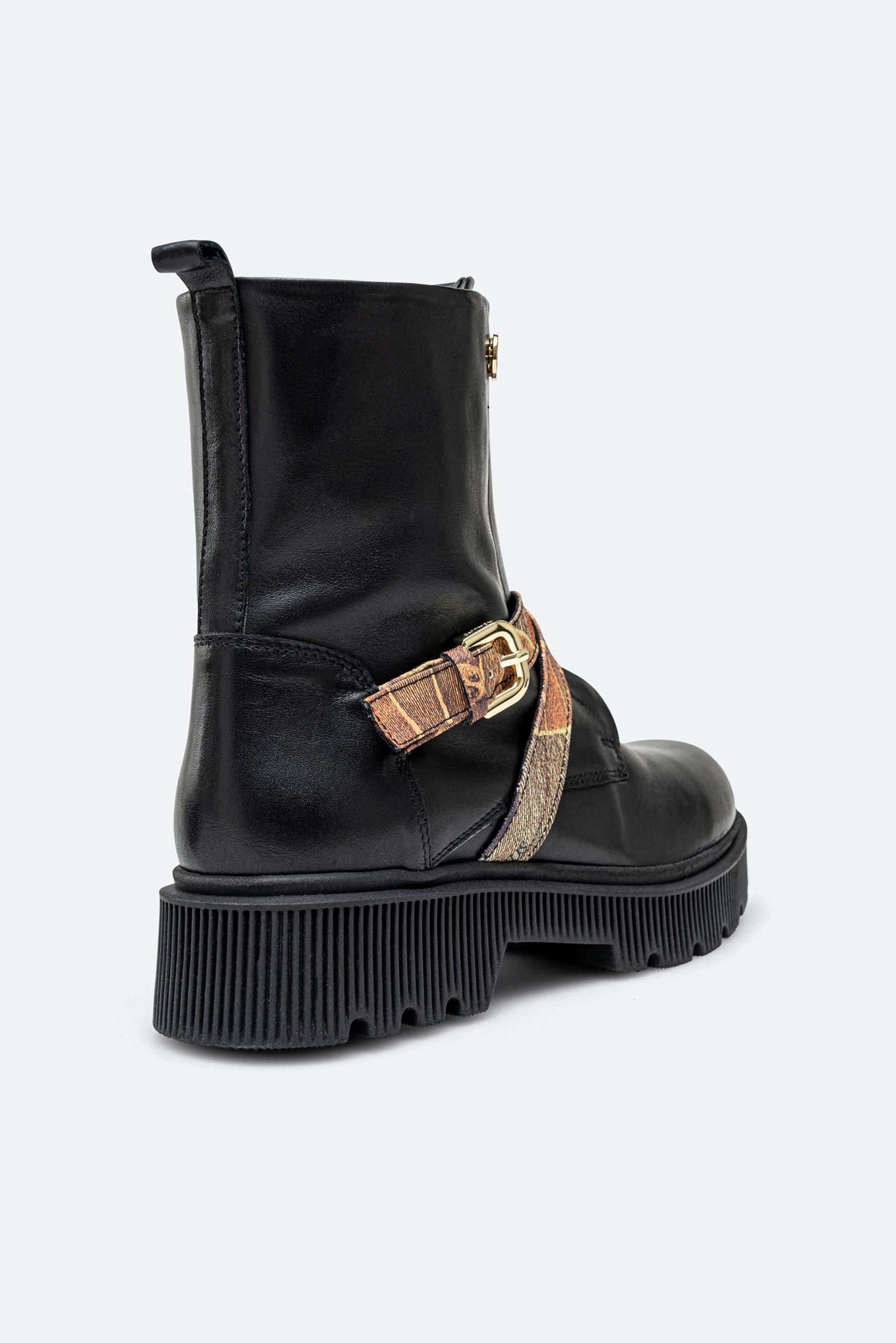 Stivaletto Joplyn in pelle stampa Planetarium colore nero