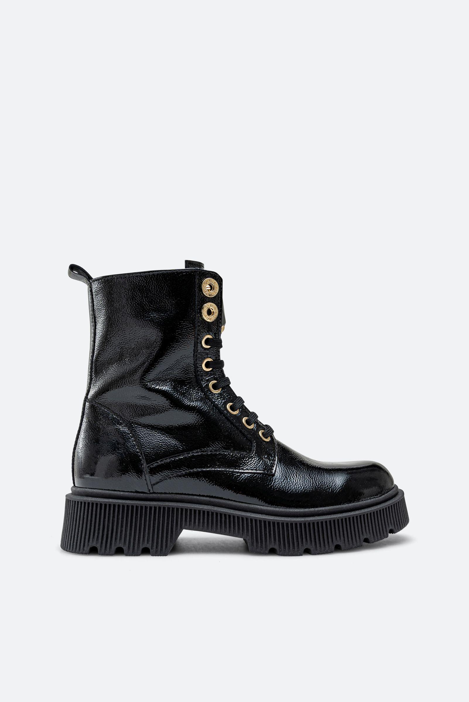 Stivaletto Joplyn in pelle lucida colore nero