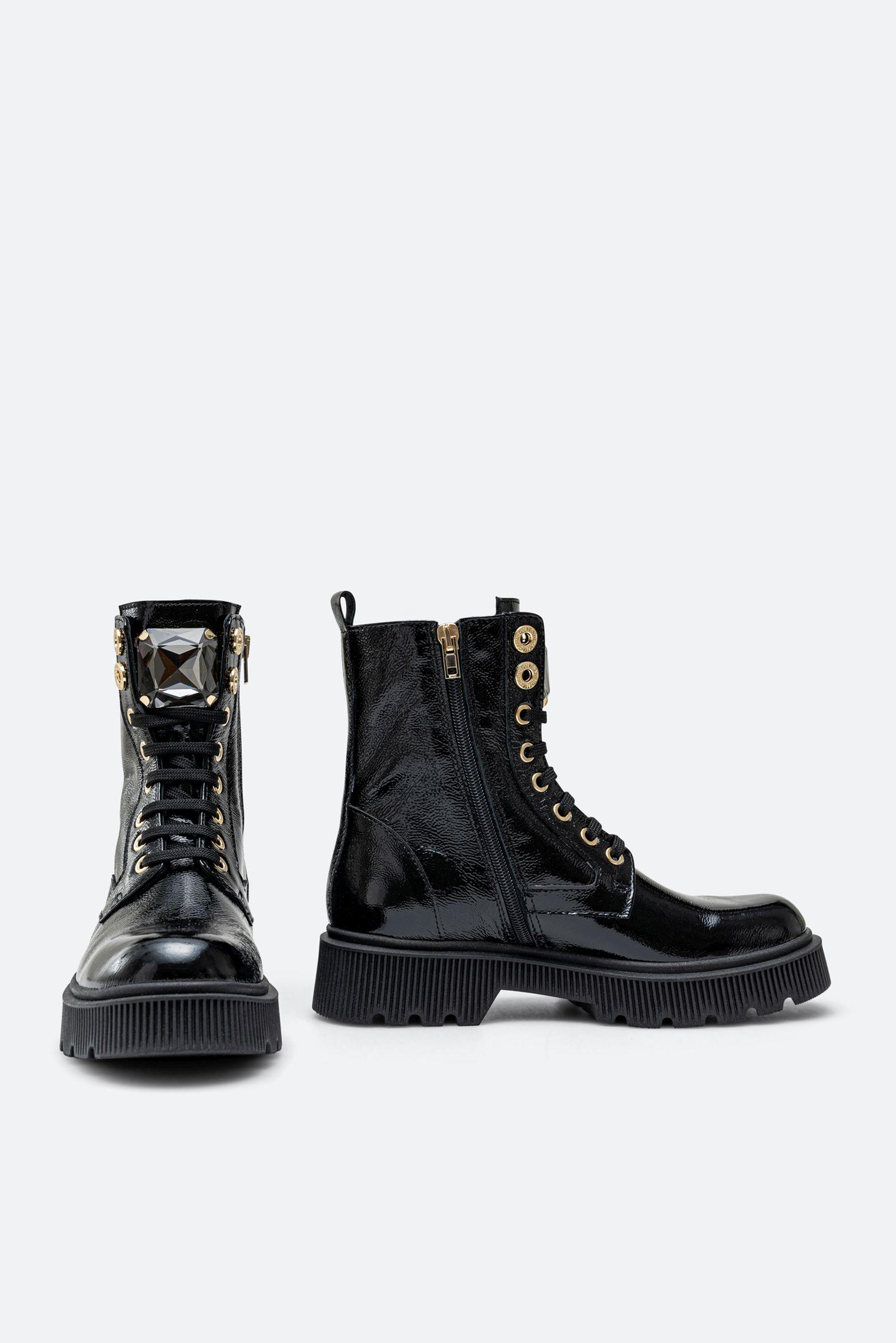 Stivaletto Joplyn in pelle lucida colore nero