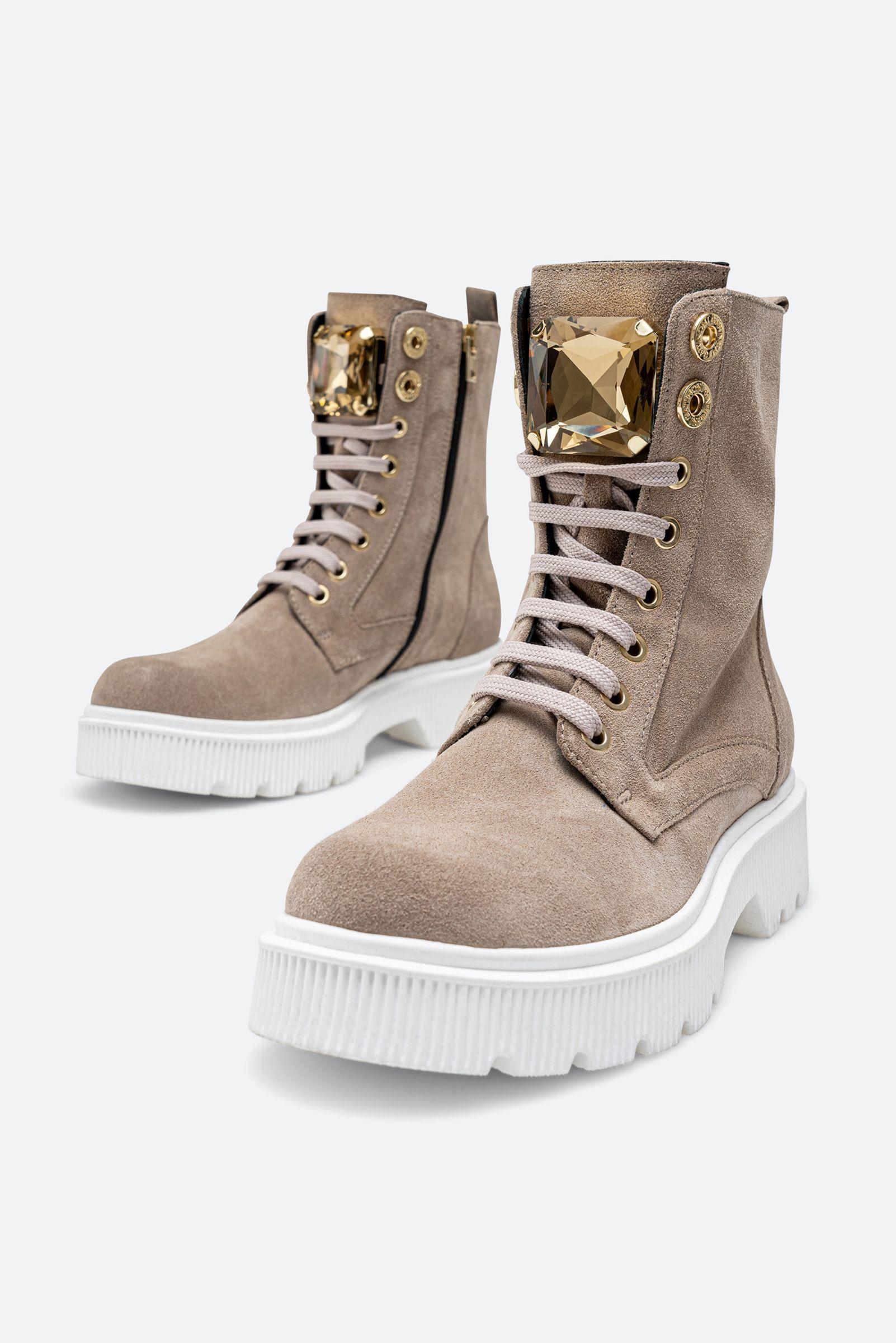 Stivaletto Joplyn scamosciato colore beige