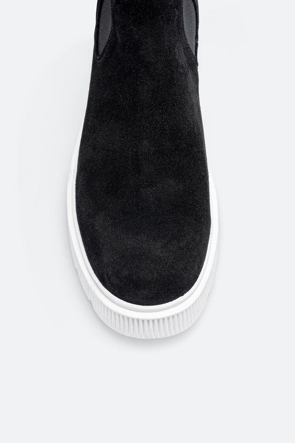 Stivaletto Joplyn in pelle scamosciata colore nero