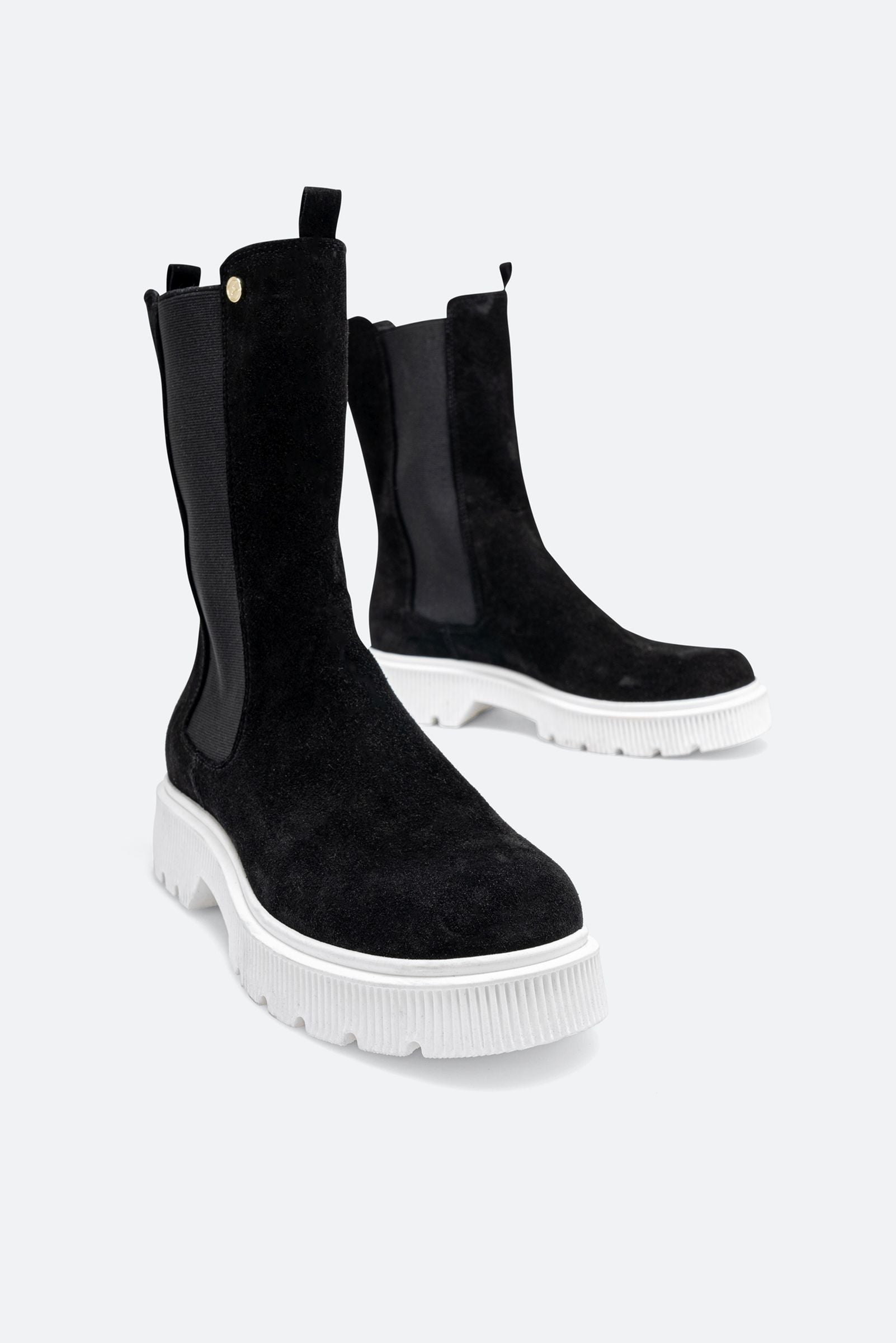 Stivaletto Joplyn in pelle scamosciata colore nero