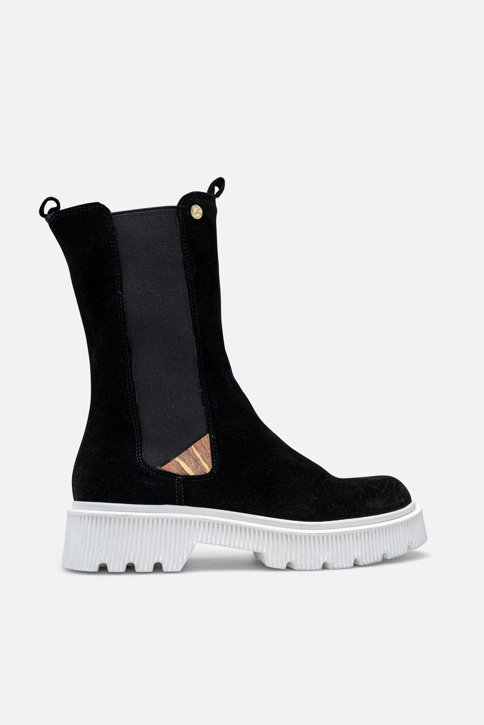 Stivaletto Joplyn in pelle scamosciata colore nero