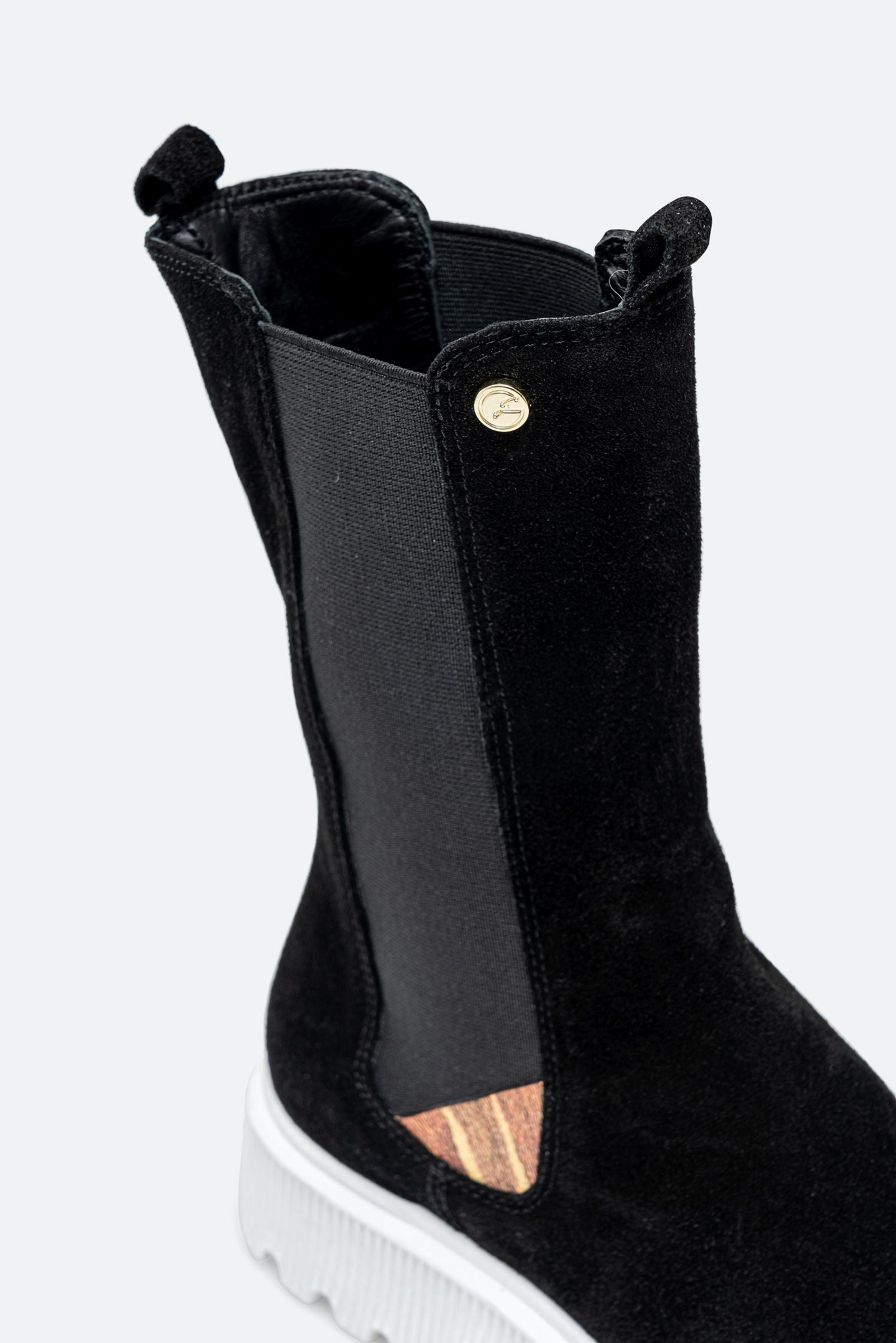 Stivaletto Joplyn in pelle scamosciata colore nero