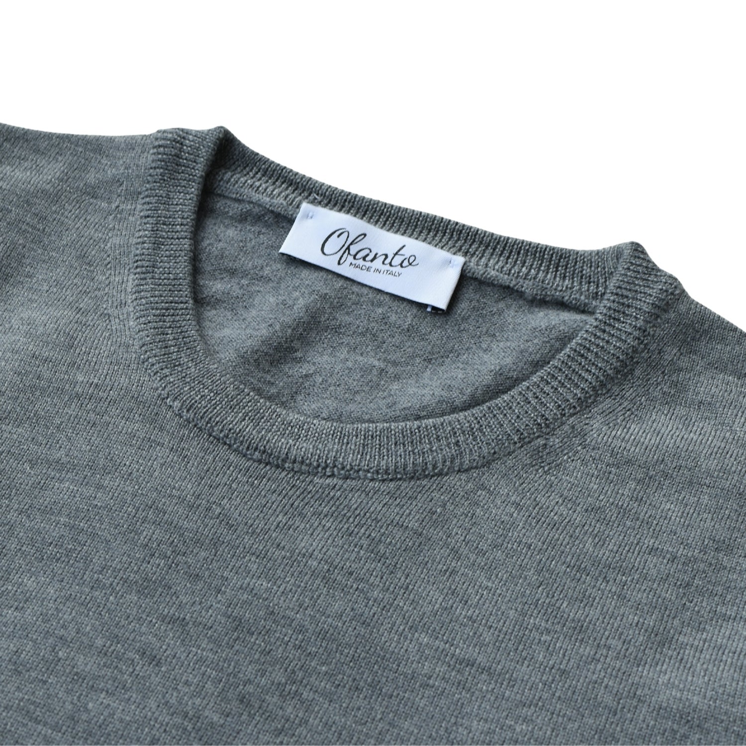 Il Pullover Italiano 100% Merino - Grigio