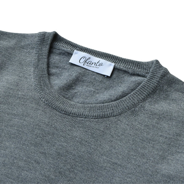 100% Merino talijanski pulover - Sivi