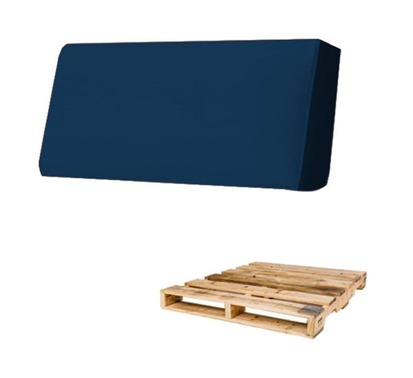 ECO BACK, Schienale per Pallet Rigido in Ecopelle 120x30 H15, Blu,  Arketicom