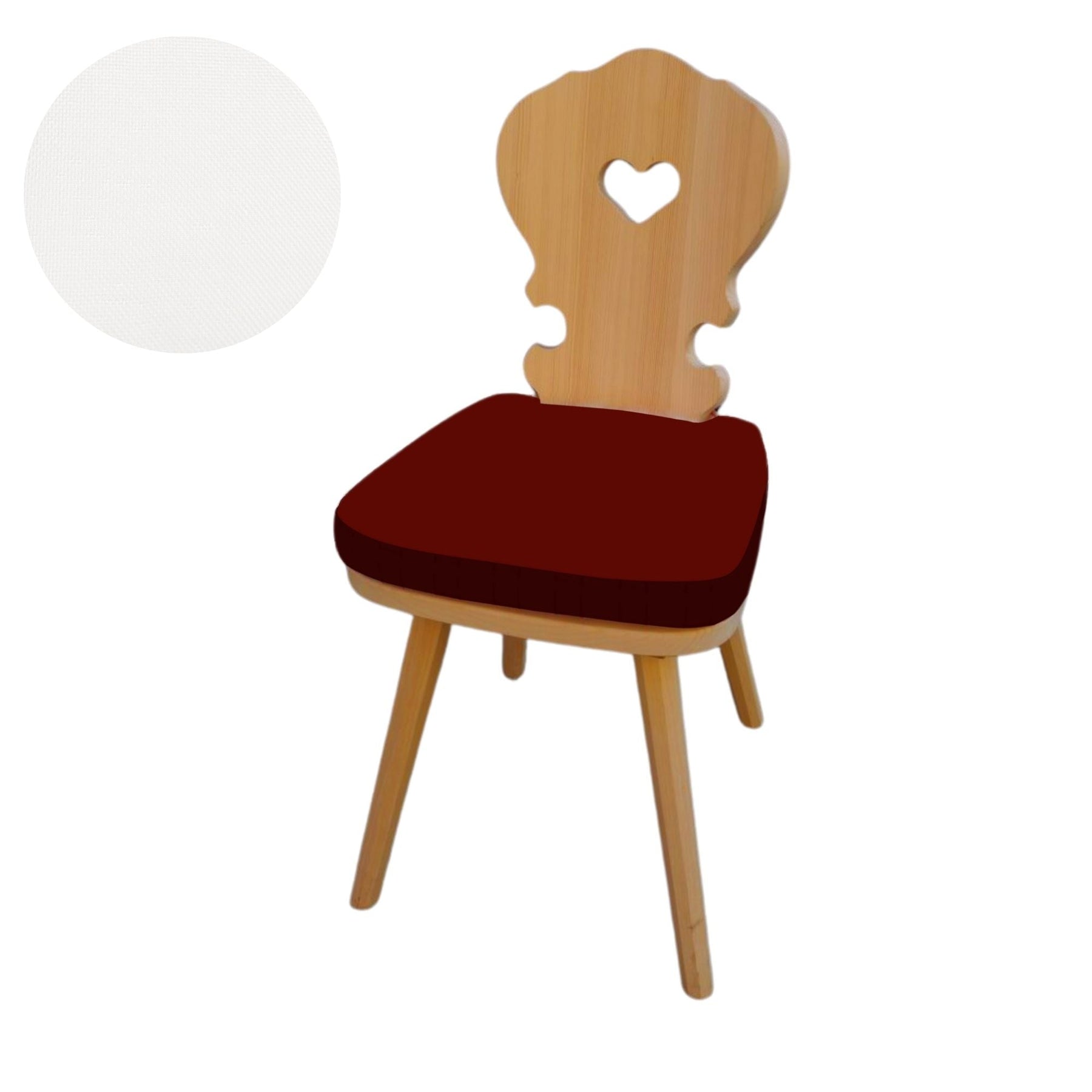 Cuscino per sedia tirolese Bianco Arketicom