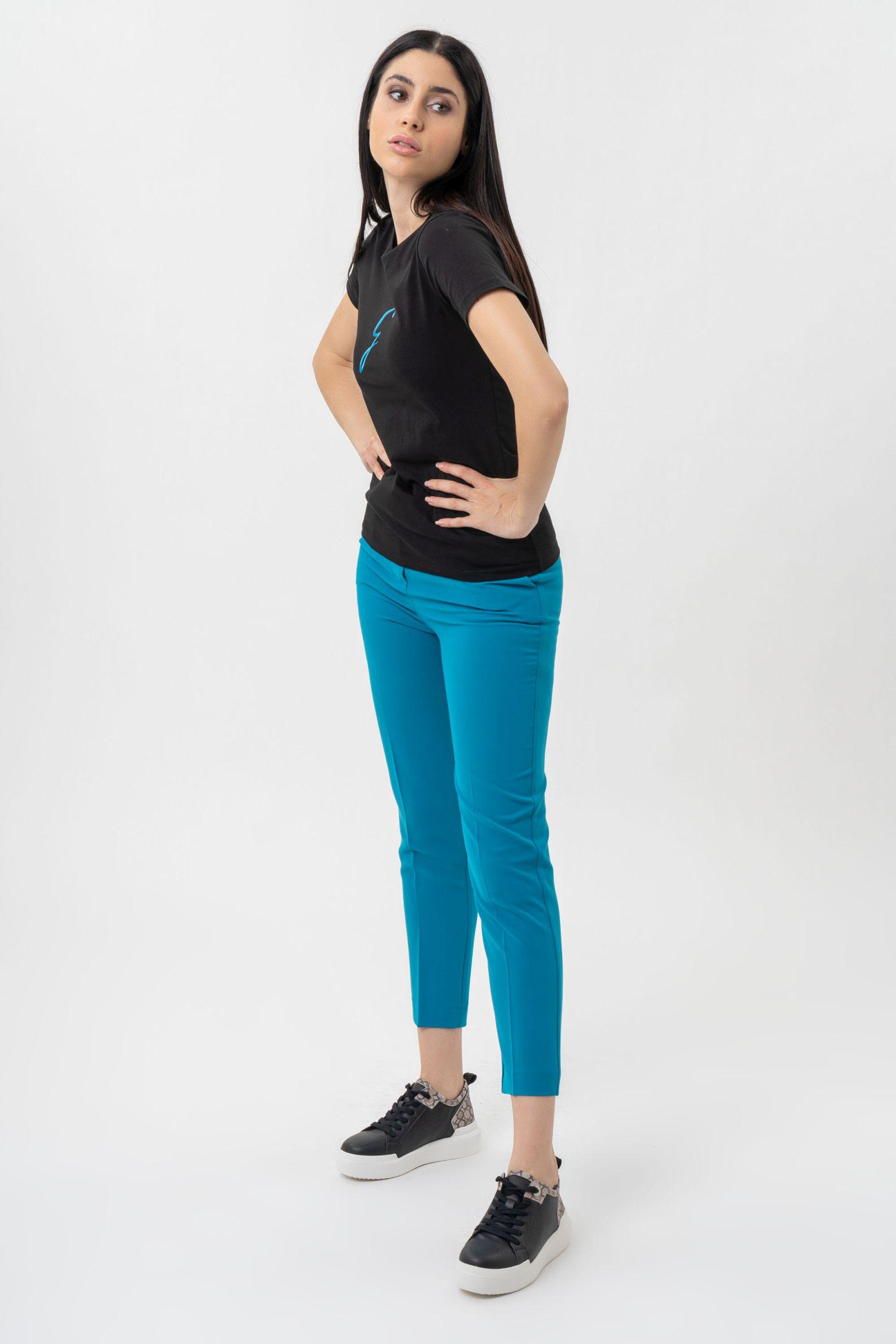 Leon Sneakers in Faux Leather with Geometric Print in Black