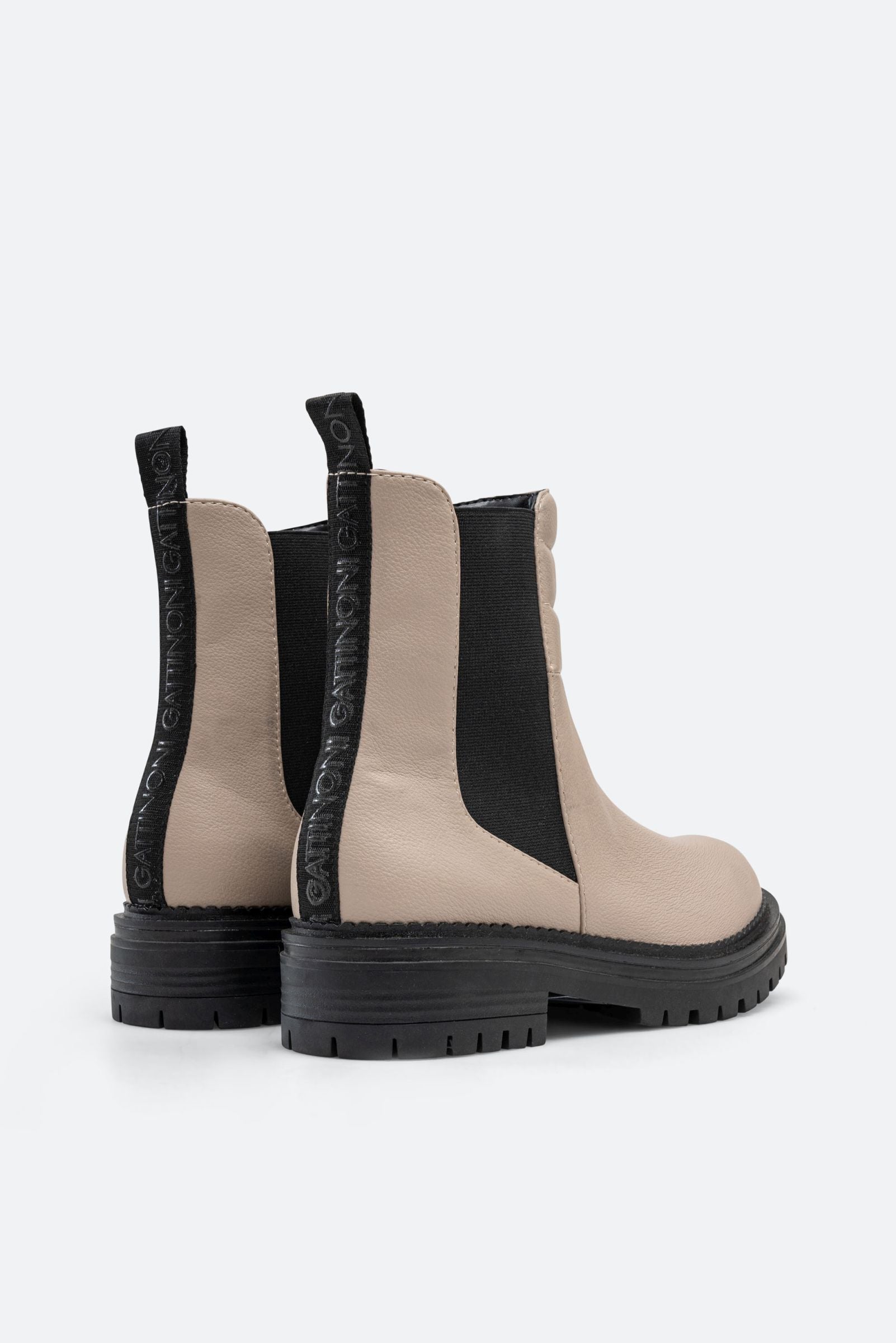 Melfort Ankle Boot in Beige Faux Leather