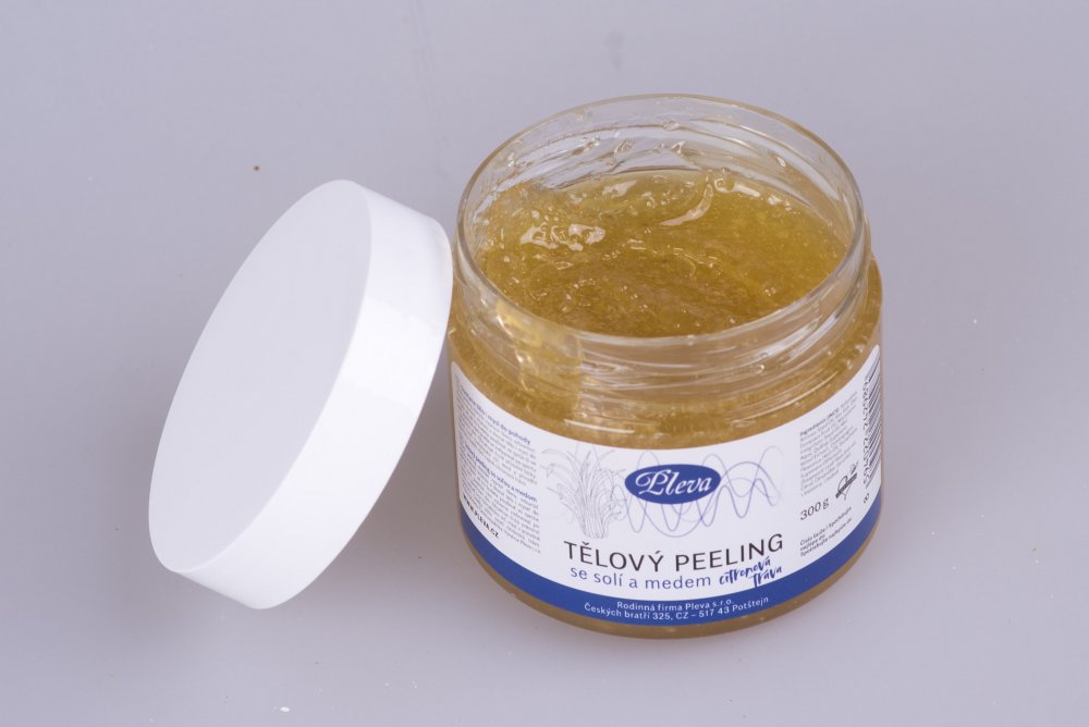 Body Scrub with Salt and Honey - Lemongrass PLEVA 300 g