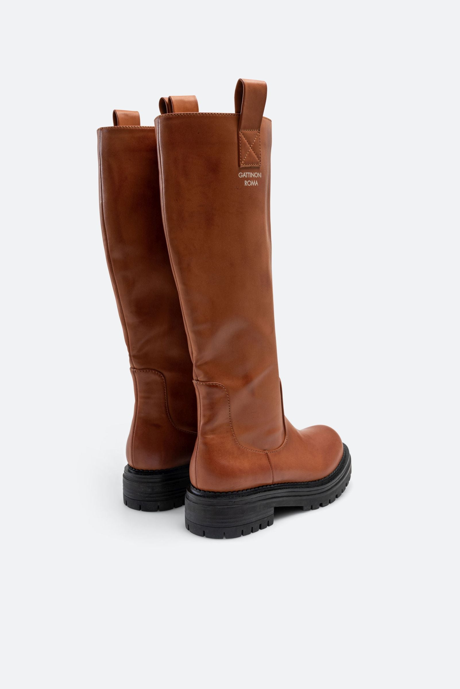 Melfort Boot in Faux Leather Color Tan