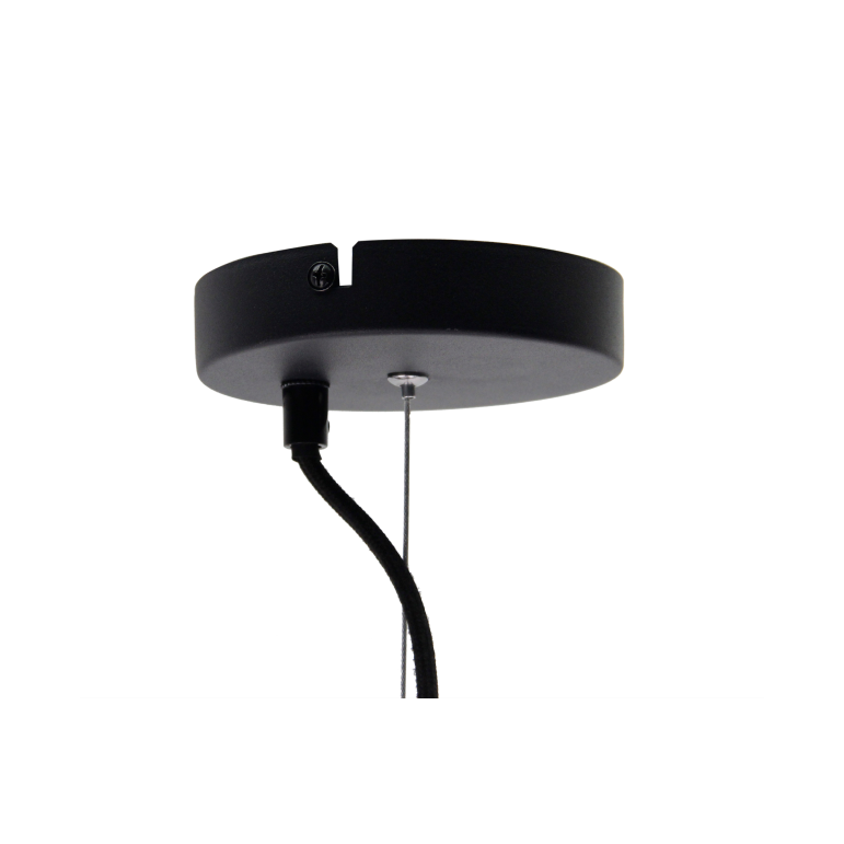 Moderne Chericoni Curvato Hängelampe, Ø40 cm, 1-flammig, E27, Schwarz, sorgt für gleichmäßige und behagliche Beleuchtung.