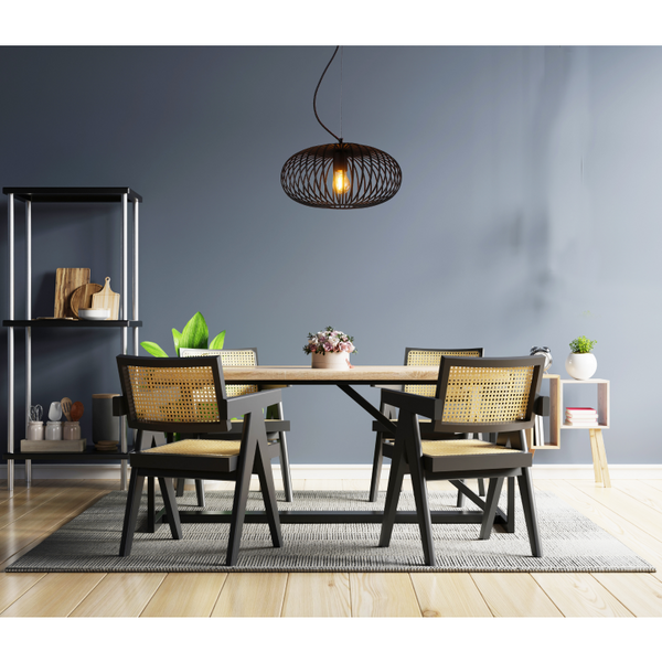 Chericoni Curvato Hängelampe, Ø40 cm, 1-flammig, E27, Schwarz, ideal als stilvoller Blickfang über Esstisch oder Wohnzimmer.