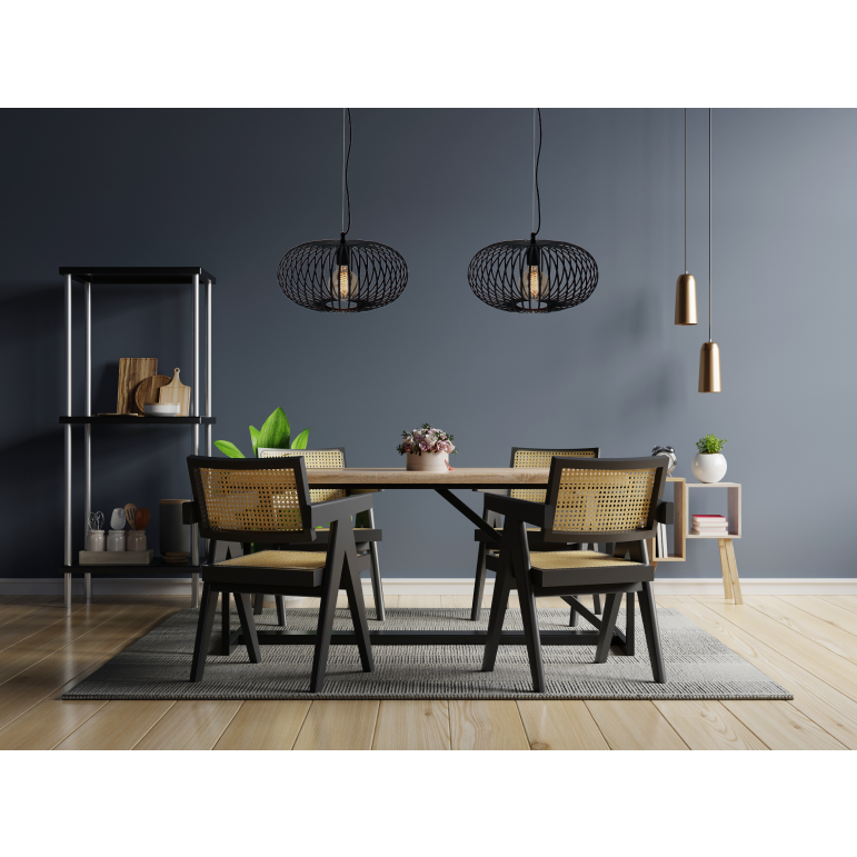 Chericoni Curvato Pendant Lamp - 2 Lights - Ø 40 cm - E27 - Black