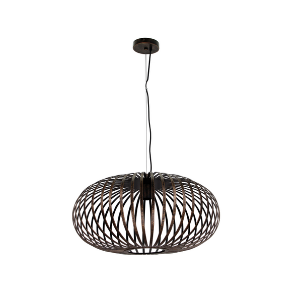 Elegante Chericoni Curvato Lampe zum Hängen, Ø60 cm, 1-flammig, E27, in warmem Bronzeton für moderne Raumgestaltung.