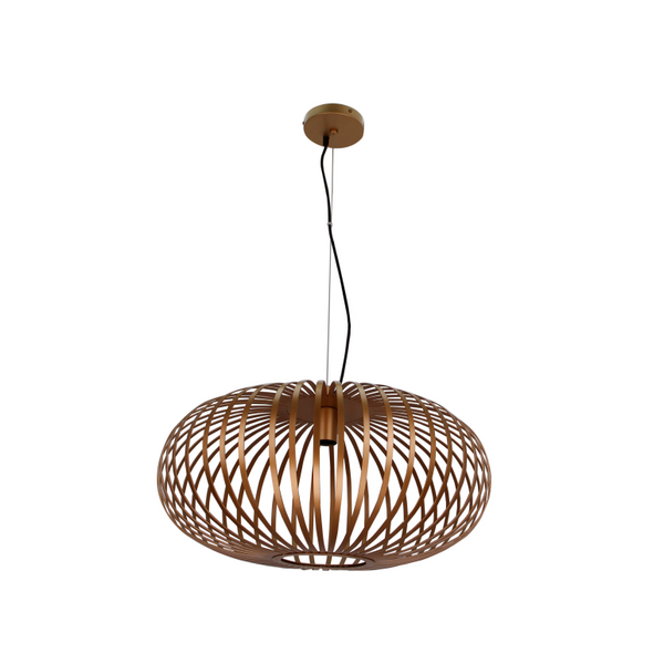 Moderne Chericoni Curvato Hängelampe, Ø60 cm, 1-flammig, E27, Gold, sorgt für warme und einladende Beleuchtung in großen Räumen.