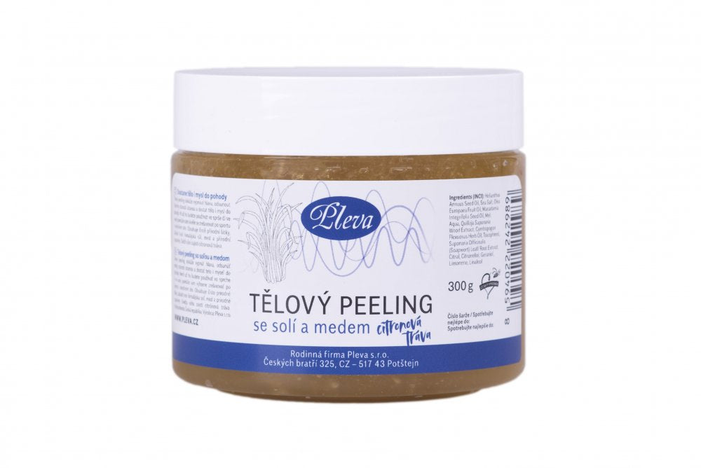 Body Scrub with Salt and Honey - Lemongrass PLEVA 300 g