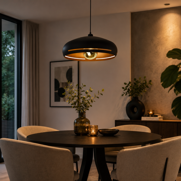 Chericoni Striscia Pendant Lamp – 1 light – Ø45cm - E27 – Black