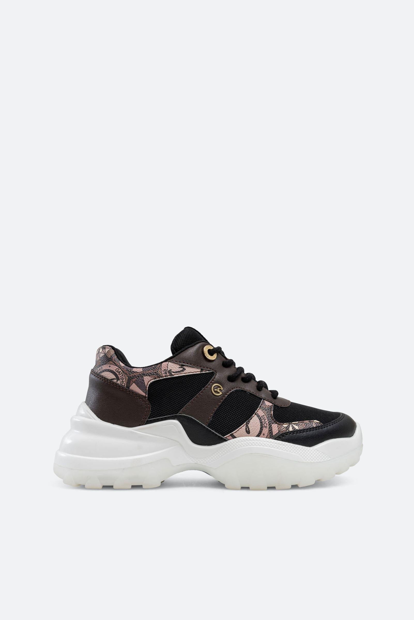 Osaka Sneakers in Faux Leather Teodosia Desert Print