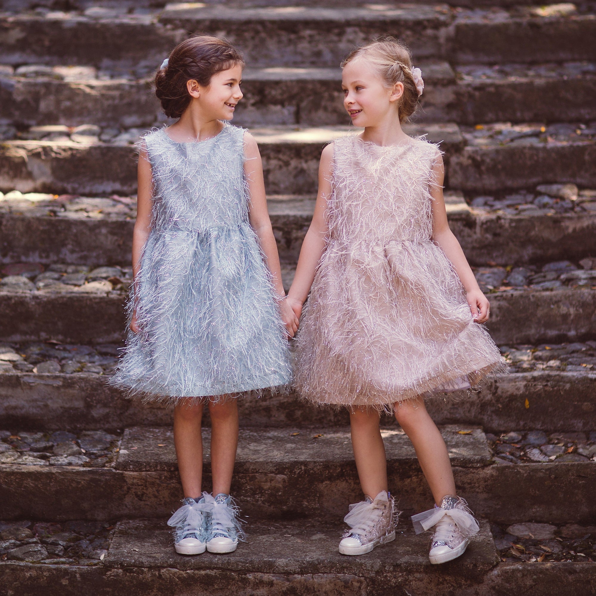 SHINY AQUA MARINE DRESS