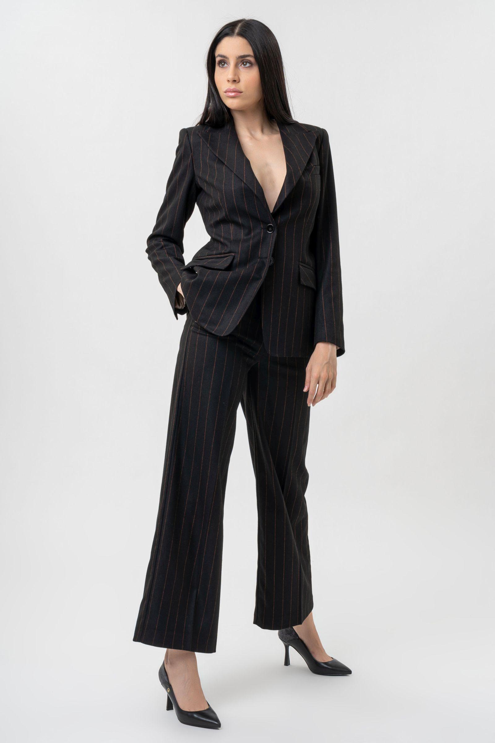 Scilla Pumps in Faux Leather Teodosia Print Black