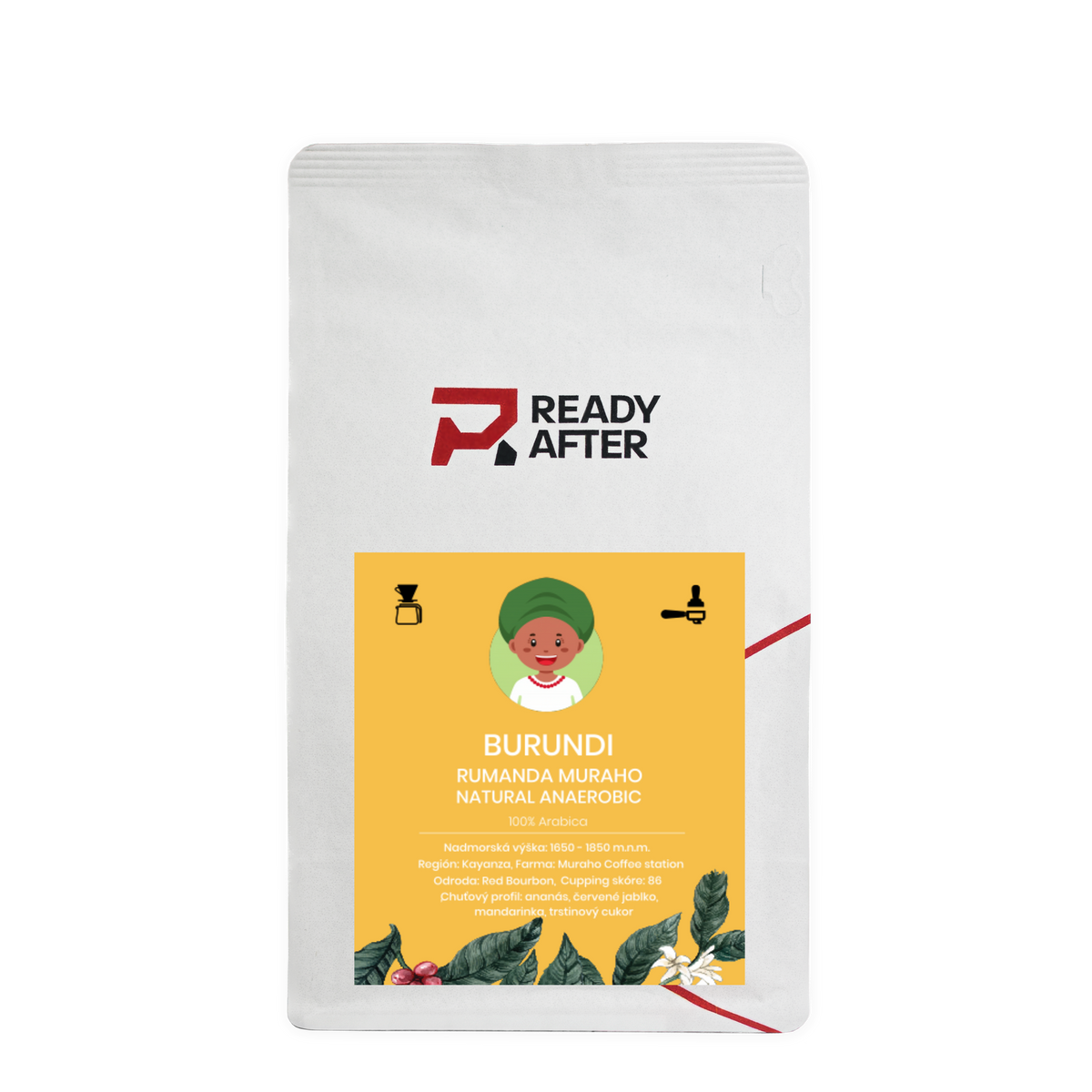 Burundi Rumanda Muraho Natural Anaerobic - 100% Arabica Káva Balení: 1000g