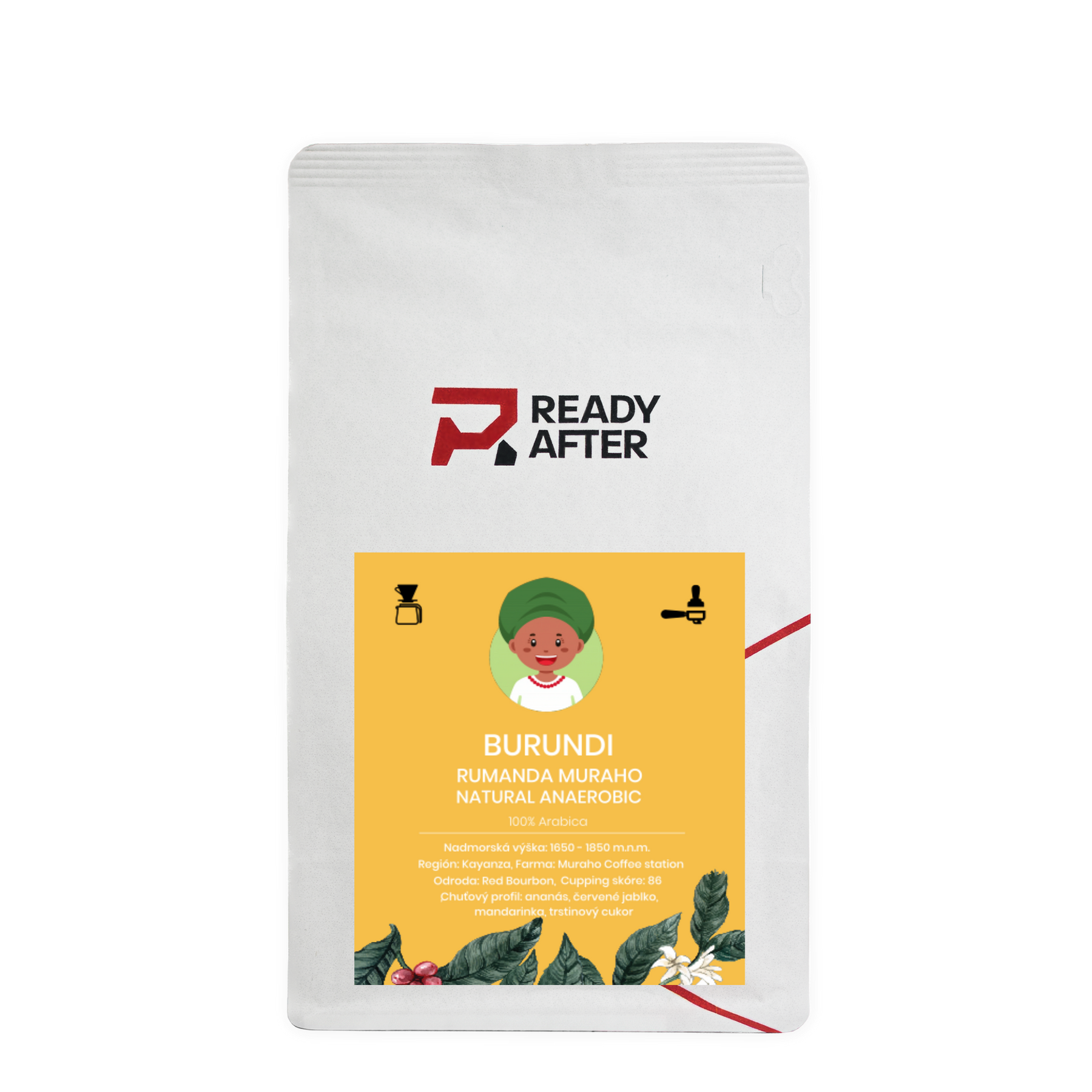 Burundi Rumanda Muraho Natural Anaerobic - 100% Arabica Káva Balení: 1000g