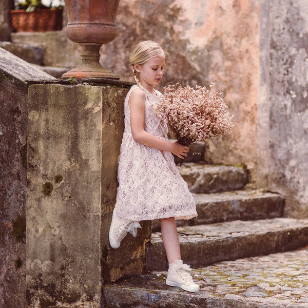 BLUSH LACE DRESS