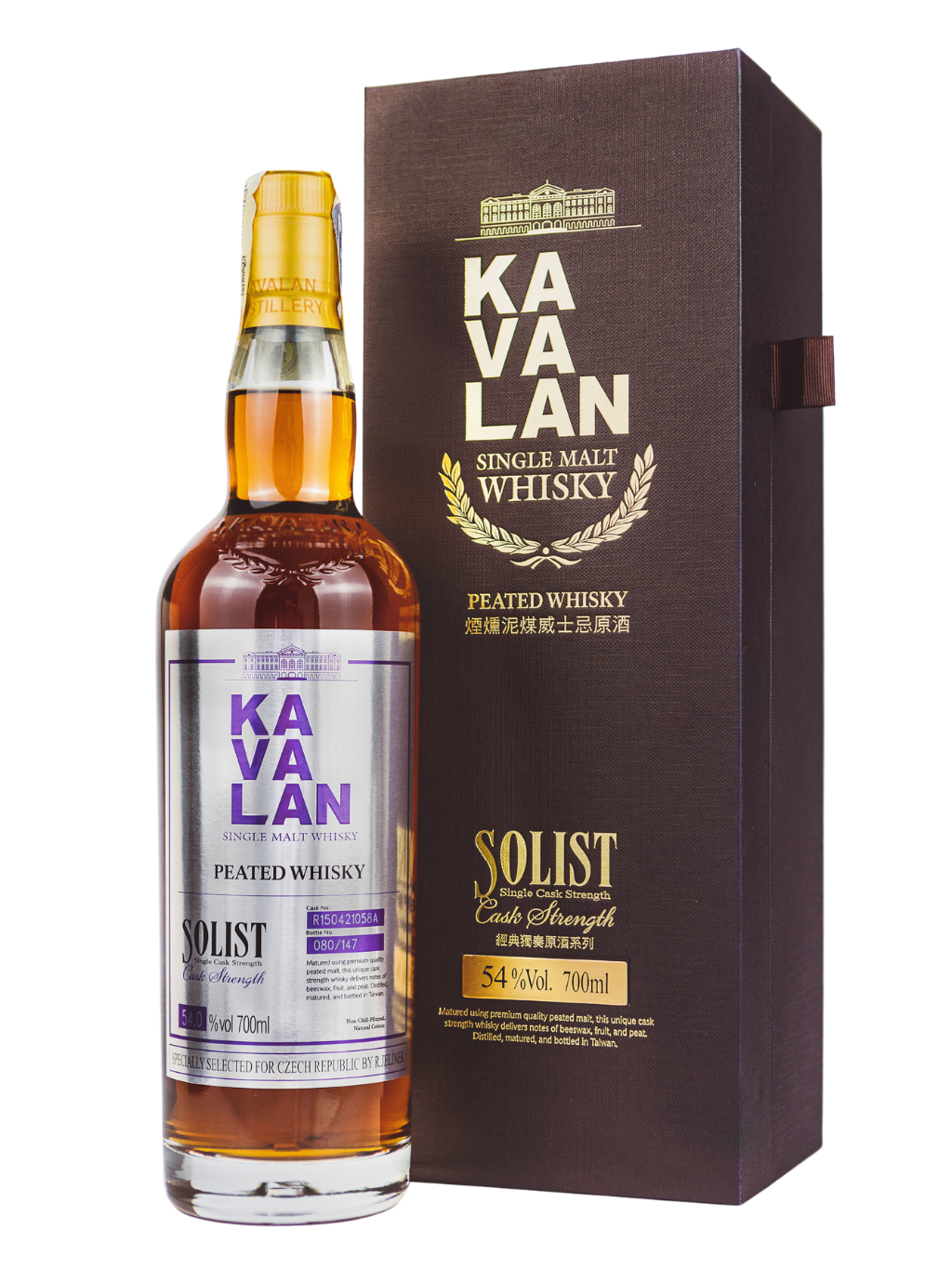 Kavalan Peated Single Cask 54% 0.7l