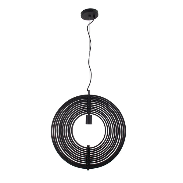 Lampada a sospensione Chericoni Ring – 1 luce – Ø50 cm – E27 – Nero