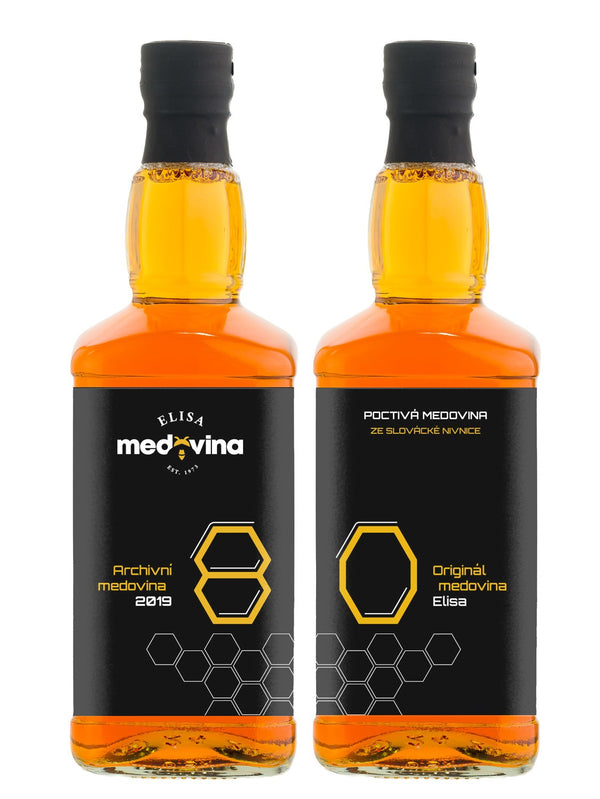 Medovina Elisa - dárek k 80. narozeninám 2x 0,5 l 11%
