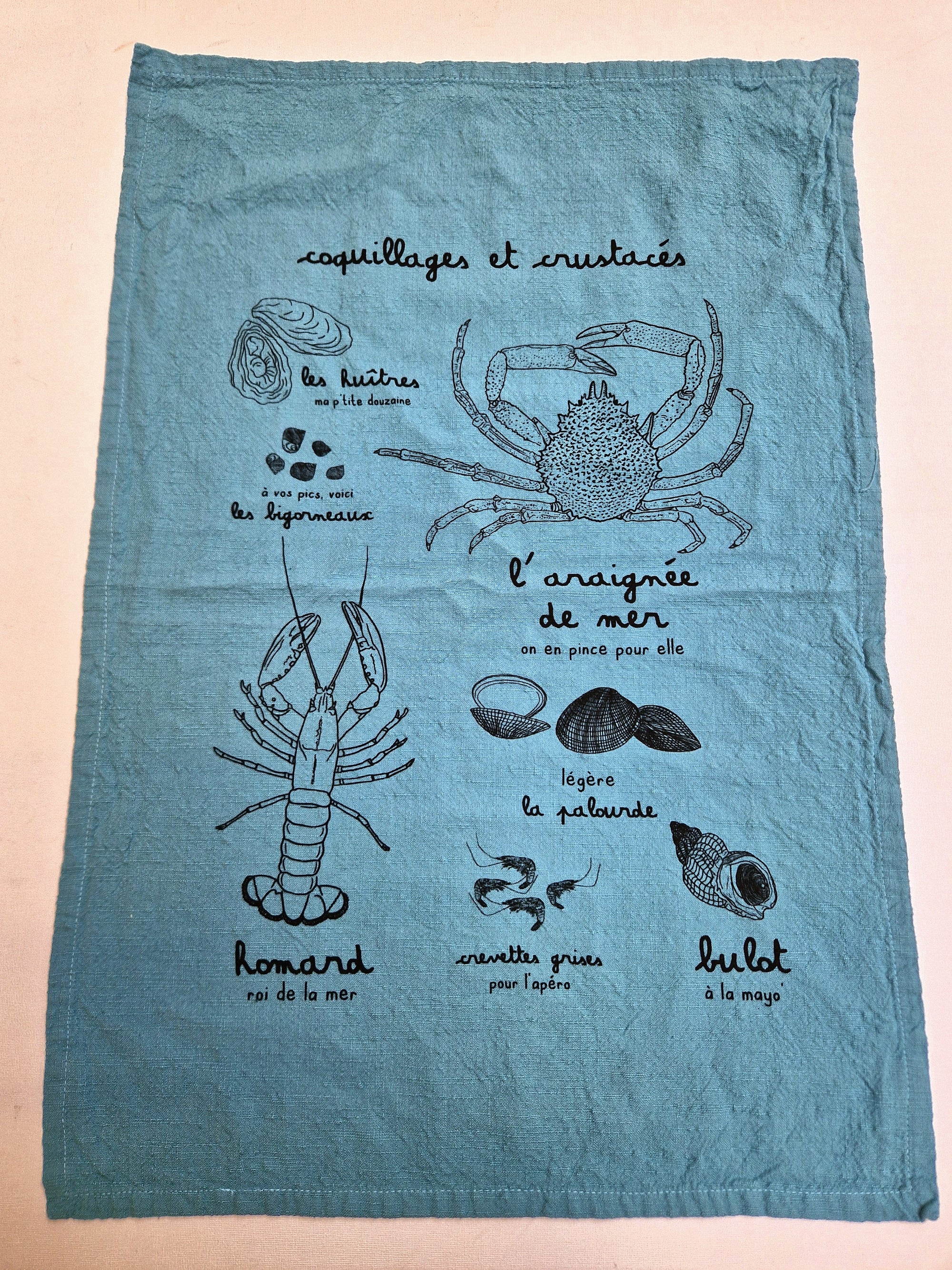 Theedoek voor Schelpdieren en Crustaceeën