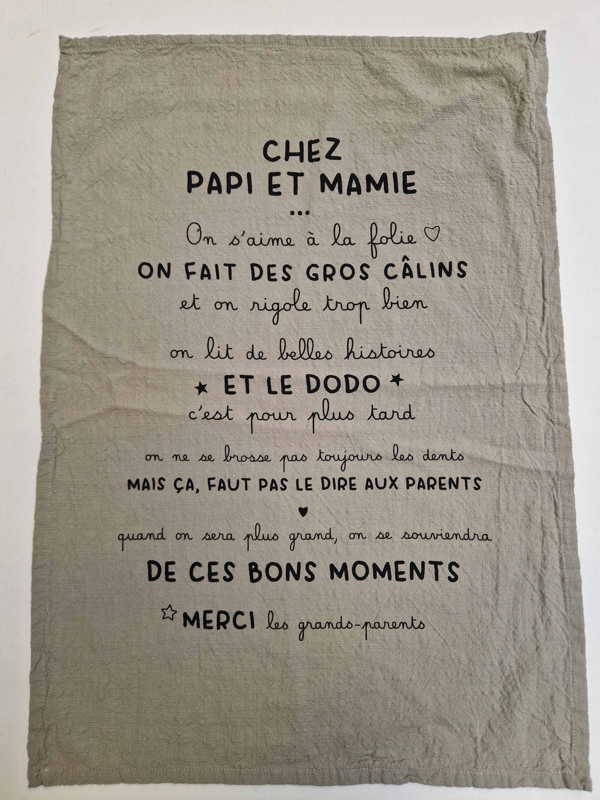 Afwasdoek bij Oma en Opa