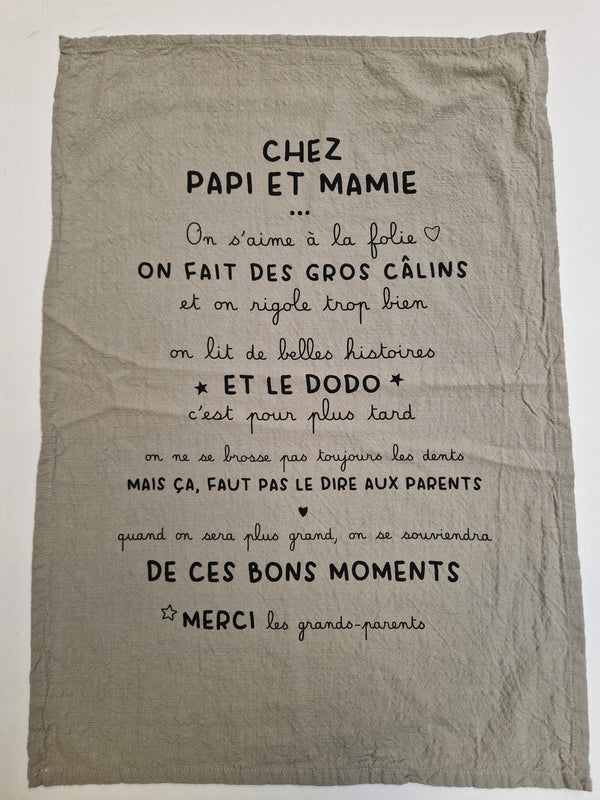 Afwasdoek bij Oma en Opa