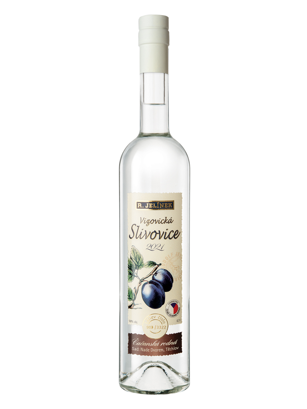 Vizovice Plum Brandy 2021 Čačanská Rodná 50% 0.7l