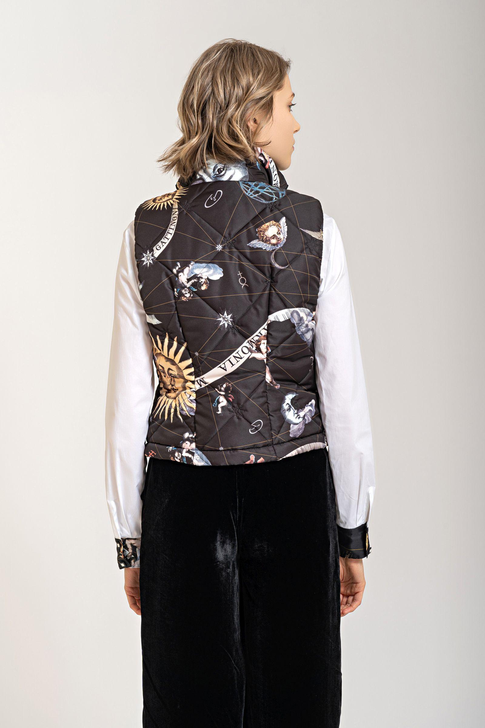 Harmonia Macrocosmica Quilted Sleeveless Puffer